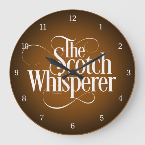 Scotch Whisperer Large Clock