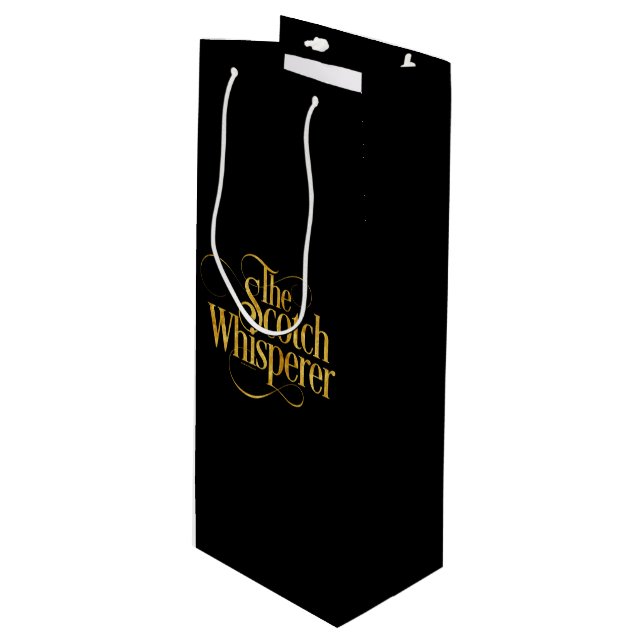 Scotch Whisperer Wine Gift Bag (Front Angled)