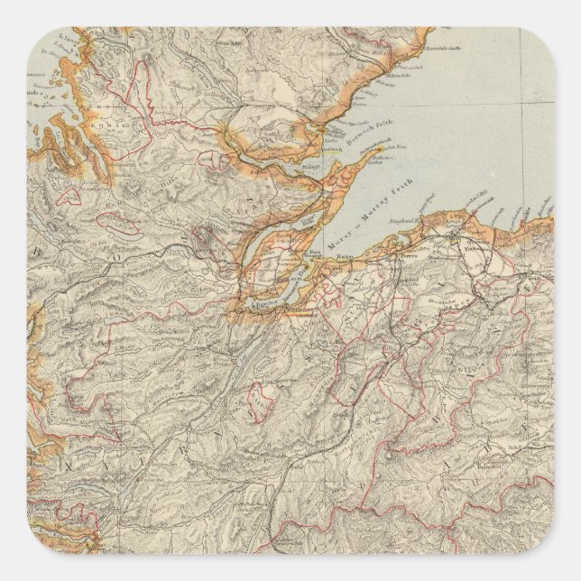 Scotland 13 square sticker (Front)