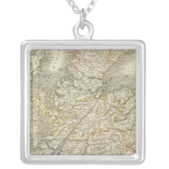Scotland 24 silver plated necklace (Front)