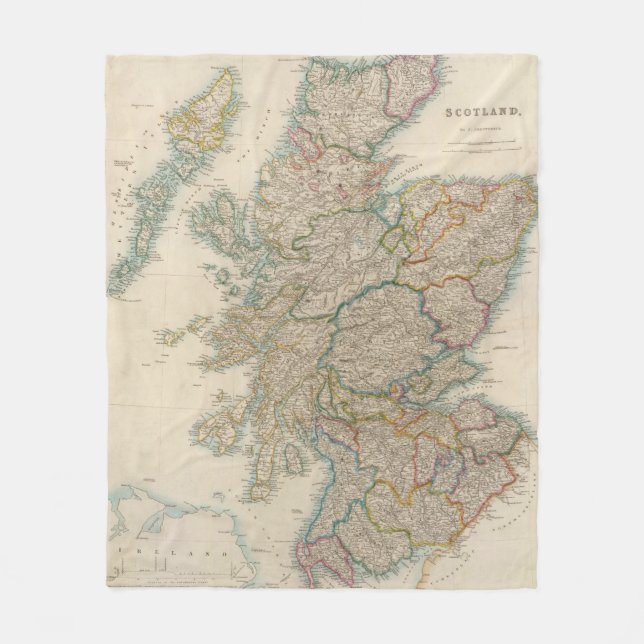 Scotland 3 fleece blanket (Front)