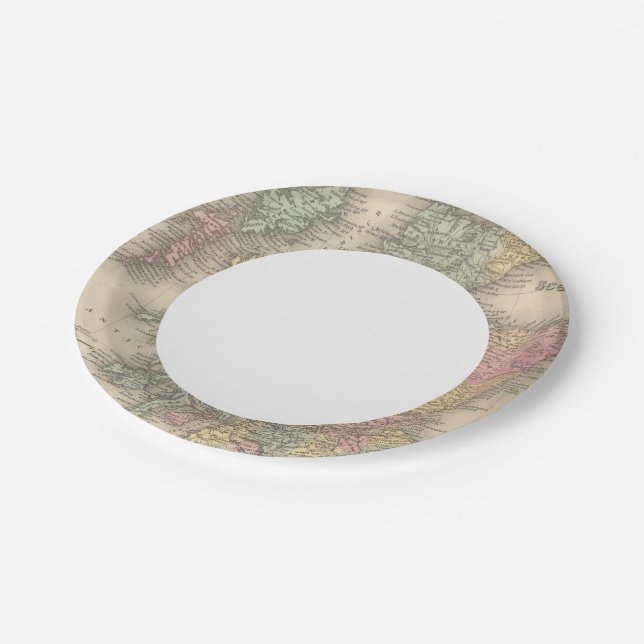 Scotland 6 paper plates (Angled)