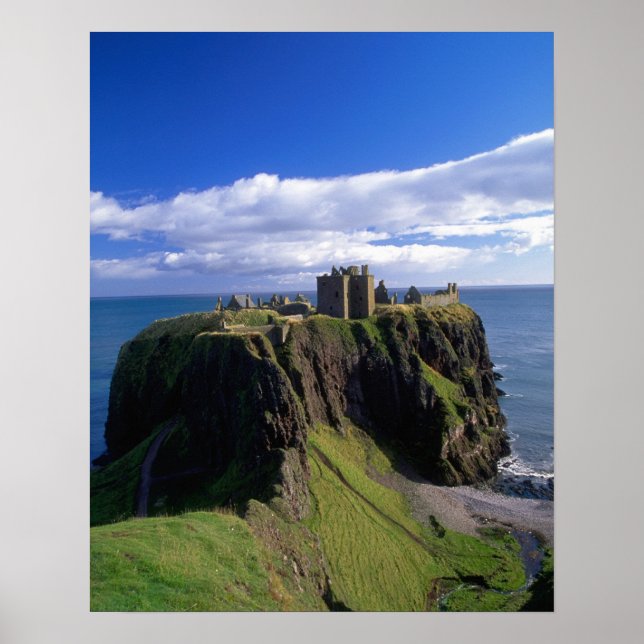 Scotland, Aberdeen. Dunnotar Castle. Poster (Front)