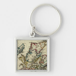 Scotland ancient, modern keychain