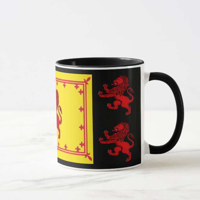 Scotland ancient Rampant lion flag, emblem, banner Mug (Right)