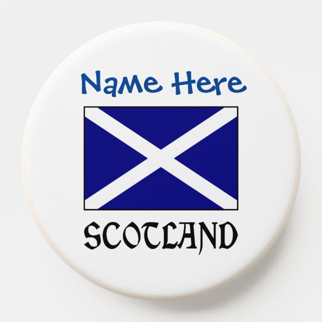 Scotland and Scot Flag Blue Personalization  PopSocket (Popsocket)
