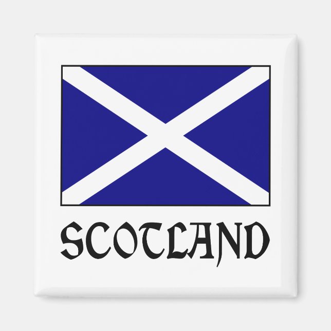 Scotland and Scot Flag Magnet (Front)