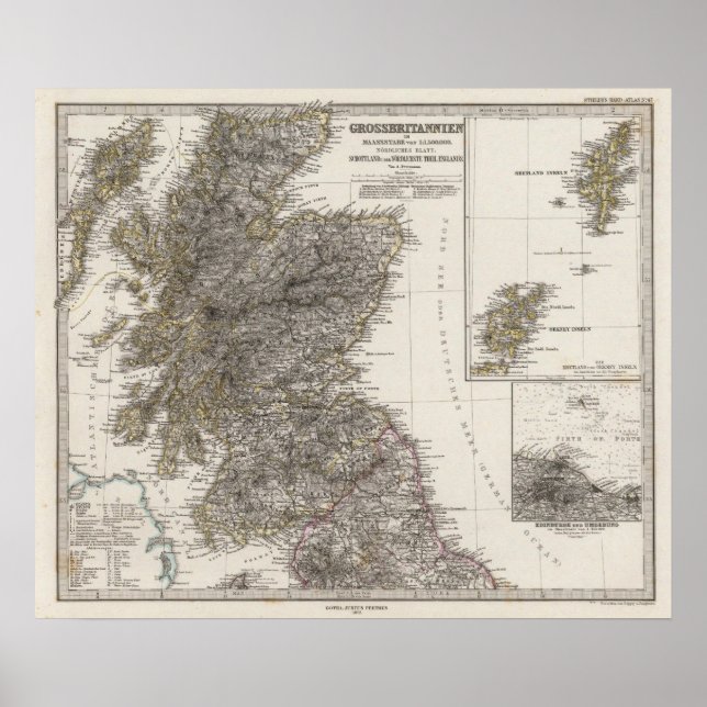 Scotland Atlas Map 2 Poster (Front)