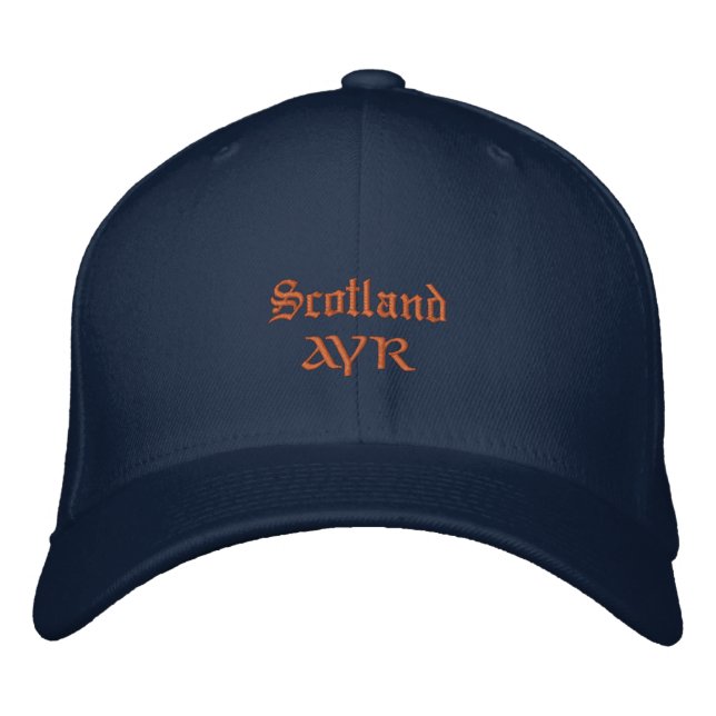 Scotland & AYR fashion / Scottish Patriots Embroidered Baseball Cap (Front)