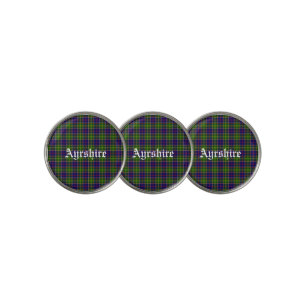 Scotland Ayrshire District Tartan Golf Ball Marker