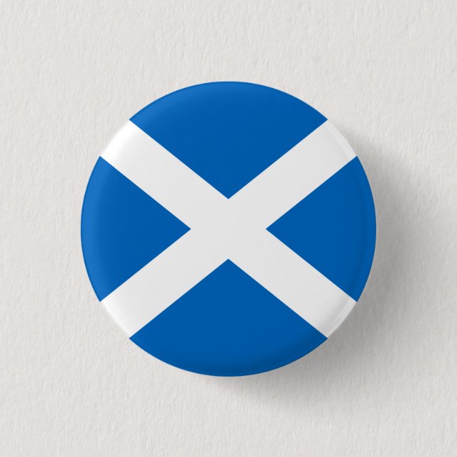 Scotland Badge - Cross of St. Andrew Button (Front)