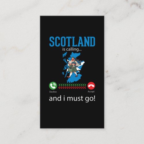 Scotland Bagpipe Music Lover Funny Bagpiper Business Card