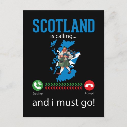 Scotland Bagpipe Music Lover Funny Bagpiper Postcard
