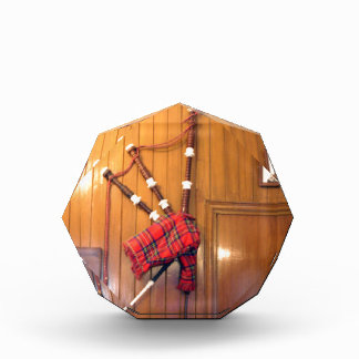 Scotland Bagpipe Tartan Plaid Musical Instrument Award