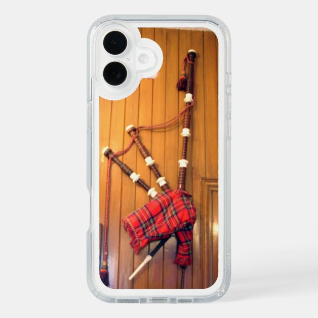 Scotland Bagpipe Tartan Plaid Musical Instrument Speck iPhone Case (Front)