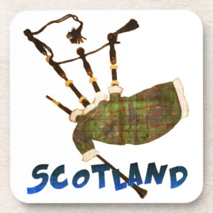 Scotland Bagpipes Drink Coaster