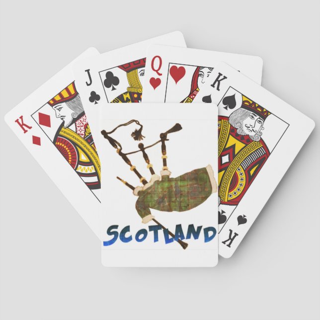 Scotland Bagpipes Poker Cards (Back)