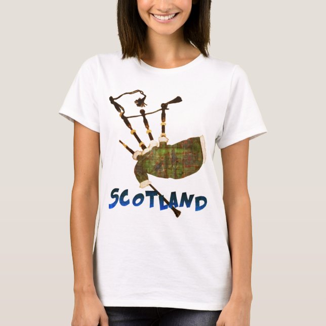 Scotland Bagpipes T-Shirt (Front)