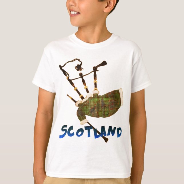 Scotland Bagpipes T-Shirt (Front)