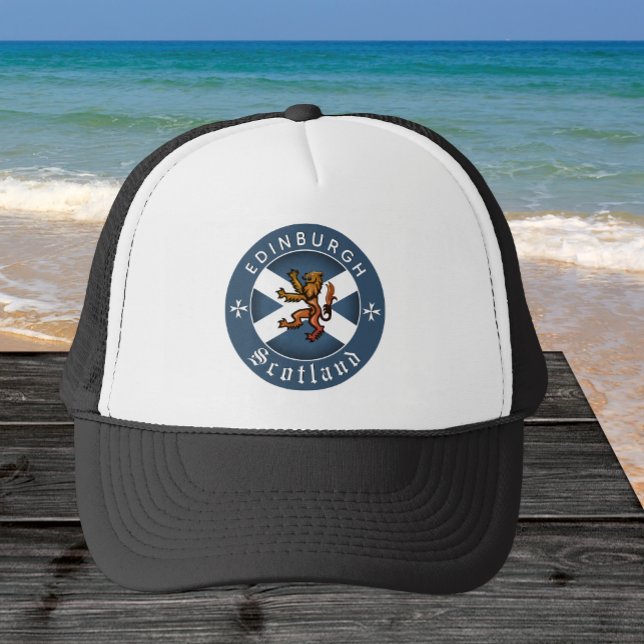Scotland Baseball Cap, Edinburgh, Scottish Flag Trucker Hat (Creator Uploaded)
