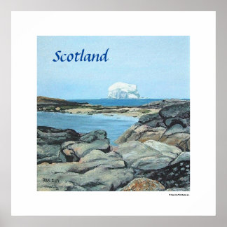 Scotland Bass Rock North Berwick by Pola.B.Alex Poster