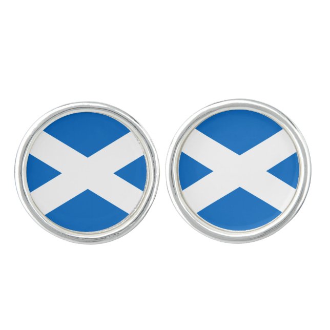 Scotland Bold Flag Graphic Cufflinks (Front)