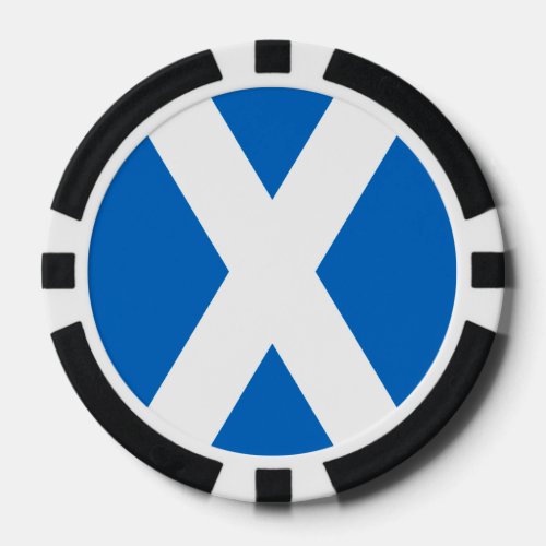 Scotland Bold Flag Graphic Poker Chips