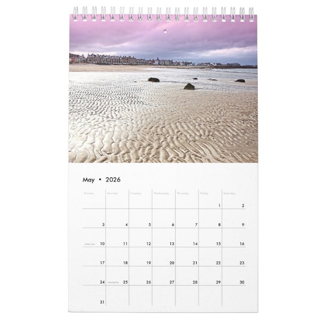 Scotland, Calendar with various places in Scotland (May 2026)