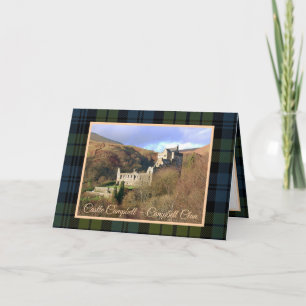 Scotland Campbell Clan Castle Folded Greeting Card