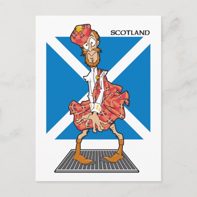 Scotland Cartoon Postcard (Front)