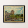 Scotland Castle Vintage Travel Jigsaw Puzzle