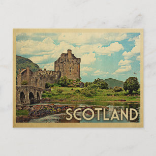 Scotland Castle Vintage Travel Postcard