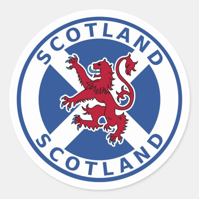 Scotland Classic Round Sticker (Front)