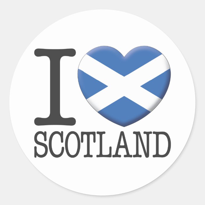 Scotland Classic Round Sticker