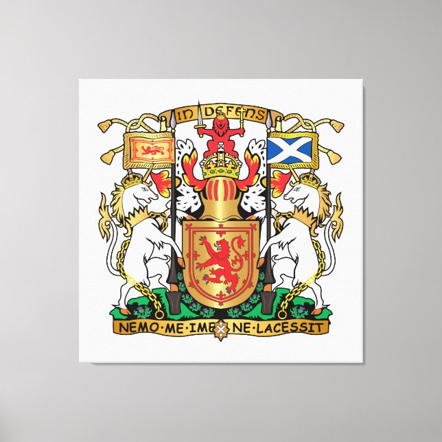 Scotland coat of arms canvas print (Front)