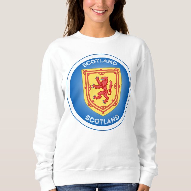 Scotland Coat of Arms Circle Shape Sweatshirt (Front)