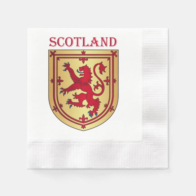 Scotland coat of arms paper napkins (Front)