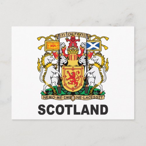 Scotland Coat Of Arms Postcard