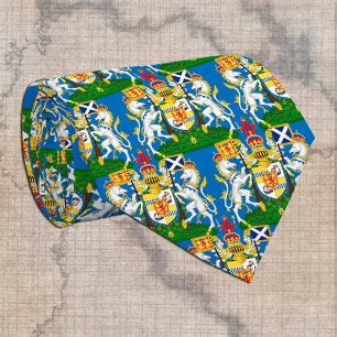 Scotland Coat of arms, Scottish Flag business Blue Neck Tie