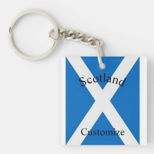 Scotland Country Flag Thunder_Cove Keychain