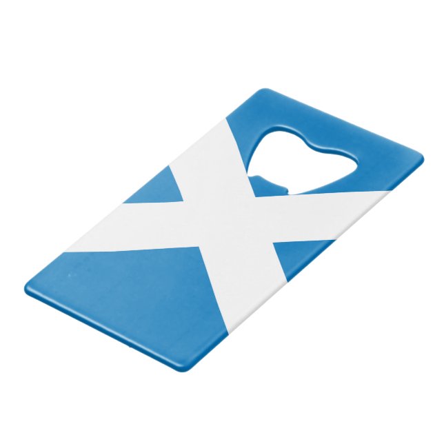 Scotland Credit Card Bottle Opener (Front Angled)