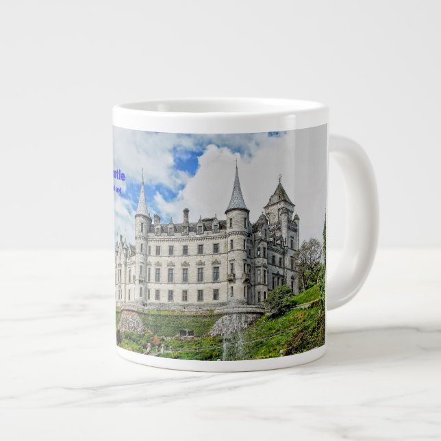 Scotland Dunrobin Castle  Seat of Clan Sutherland Giant Coffee Mug (Front Right)