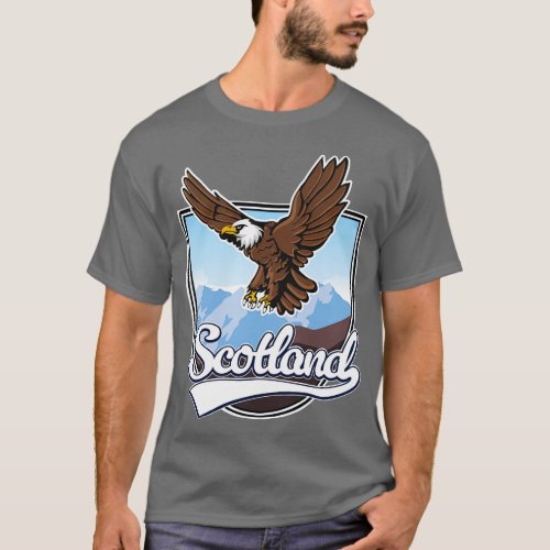 Scotland Eagle landscape vector T_Shirt