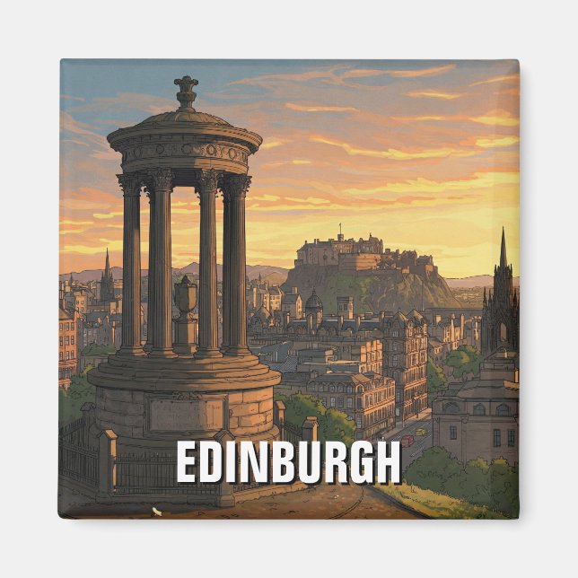 Scotland Edinburgh Dugald Stewart Monument  Magnet (Front)