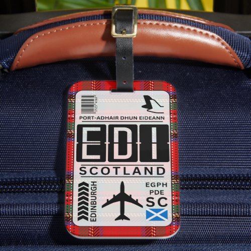 Scotland Edinburgh Luggage Tag