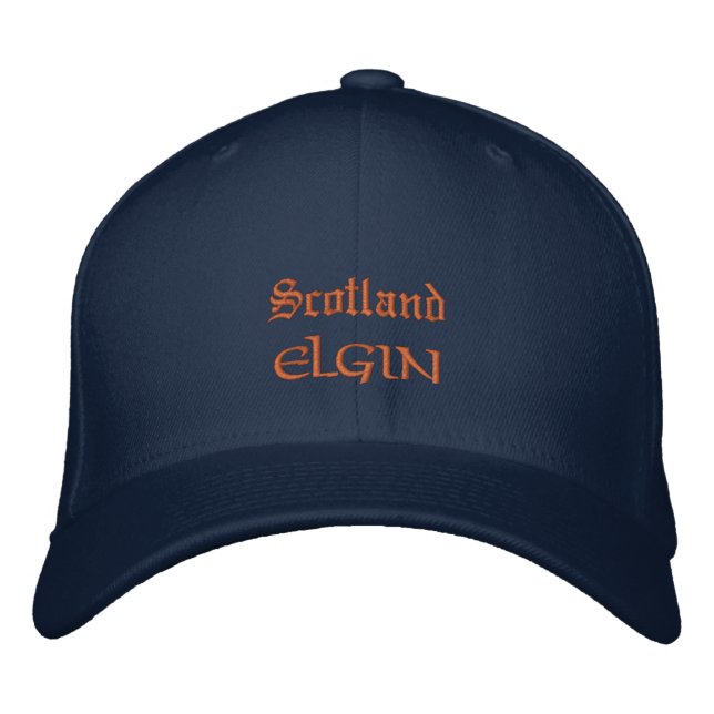 Scotland & ELGIN fashion / Scottish Patriots Embroidered Baseball Cap (Front)