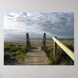 scotland Findhorn Boardwalk Poster