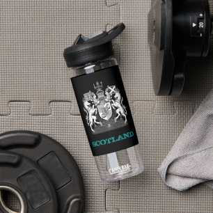Scotland Fitness & Scottish coat of arms / flag Water Bottle