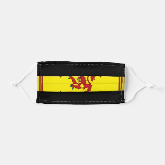 Scotland Flag Adult Cloth Face Mask (Front, Folded)