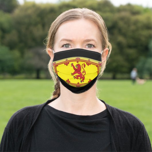 Scotland Flag Adult Cloth Face Mask (Outside)